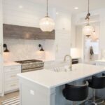 Kitchen Lighting - white kitchen room set